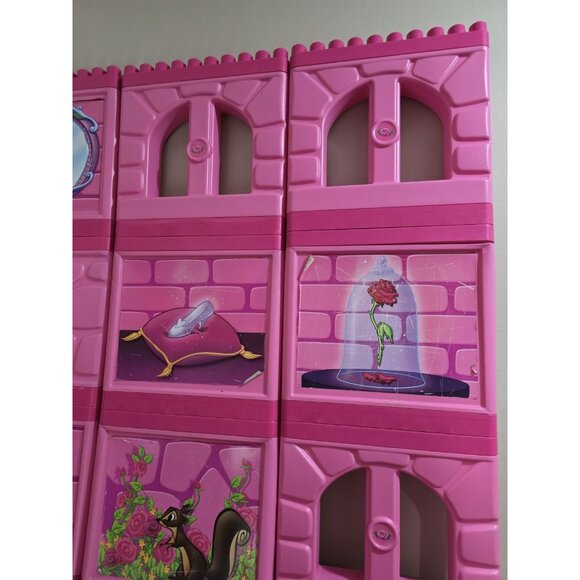 Mega Bloks GIANT DISNEY CASTLE Deluxe Pink Pretend Play- RARE HTF- READ INFO - Picture 13 of 16